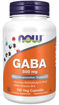 Now Foods Gaba With Vitamin B-6 500 Mg (100 Vegi Kapsül) - Mutant