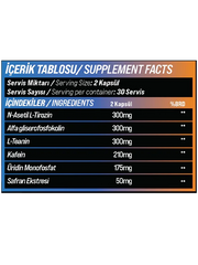 GRIMSUPPS NEUROCORE Nootropik Alpha GPC & Tirozin – Zihinsel Performans, Odak ve Netlik İçin Üstün Formül!