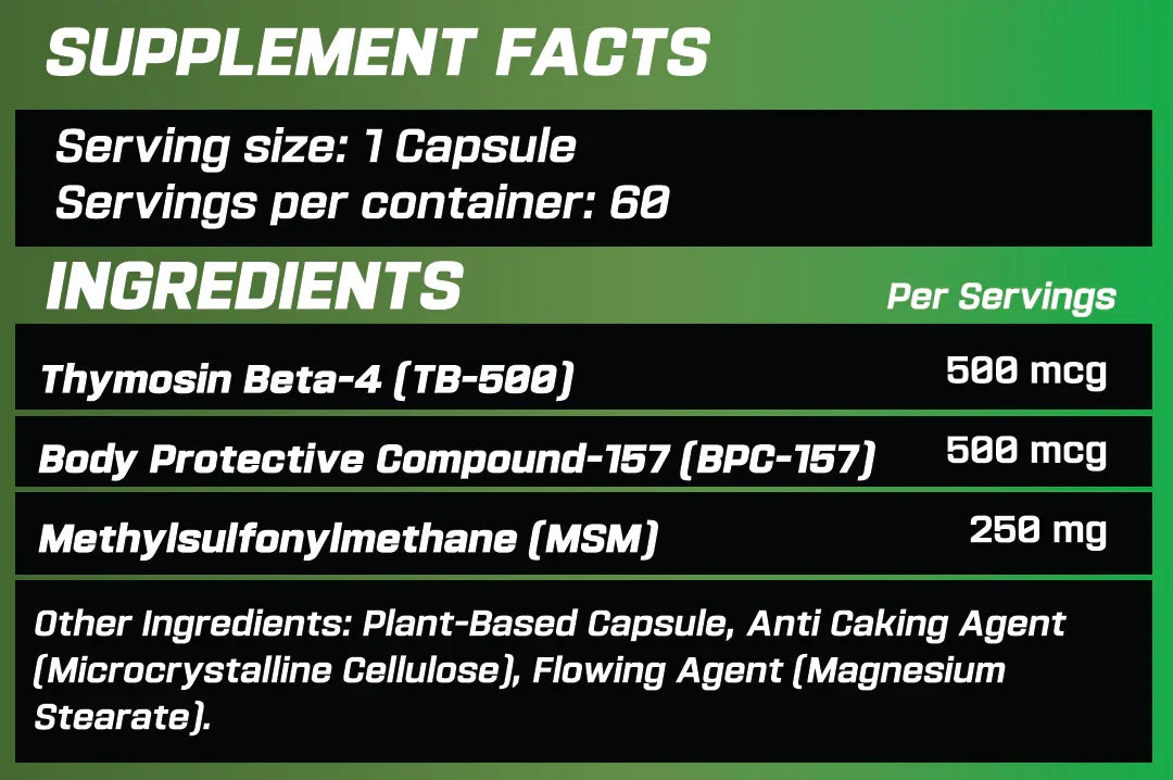 Regenesis (BPC-157 & TB-500) 60 Kapsül