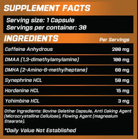 Grimlabs Energizer DMAA-DMHA (30 Kapsül) - Mutant